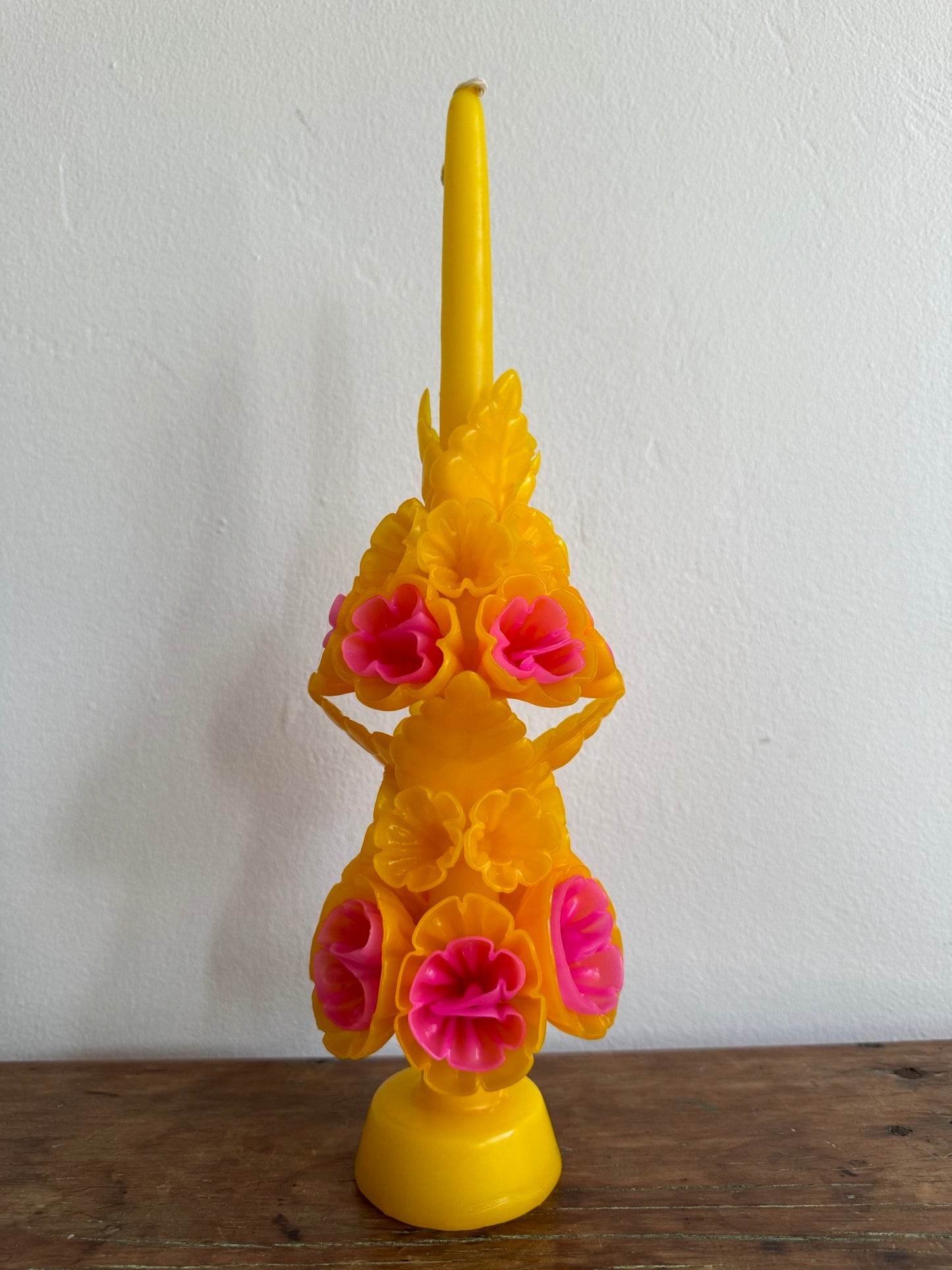 Tall Mexican Floral Candle-  Sol + Paleta - Cometa Home