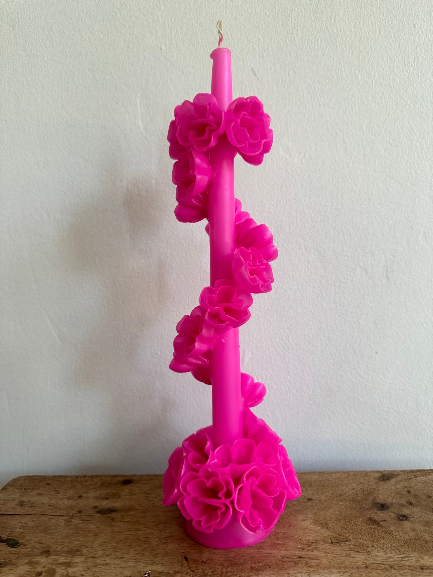 Floral Serpent Candle- Mexico Pink - Cometa Home